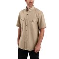 Carhartt Loose Fit Midweight Chambray Short-Sleeve Shirt, Dark Tan Chambray, XL, REG 104369-256XLREG